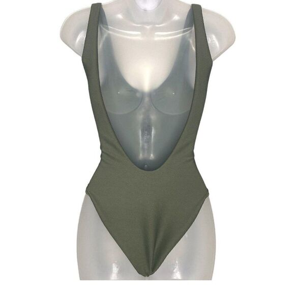 Onia Bridget Sage One-Piece Textured Swimsuit - Picture 5 of 8